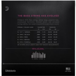 D'Addario NYXL45130SL, Reg. Light 045 - 130 5-str. Super Long